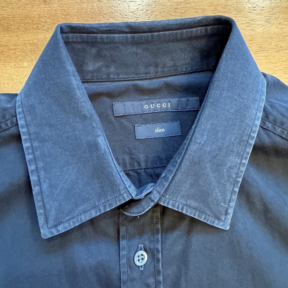 Men’s black Gucci dress shirt